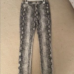 Nasty Gal Snake Print Jeans